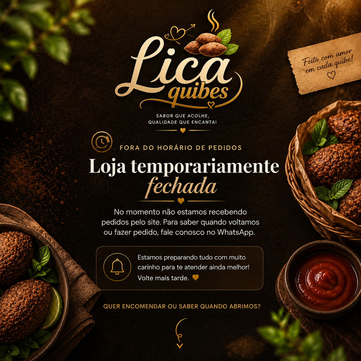 Loja temporariamente fechada